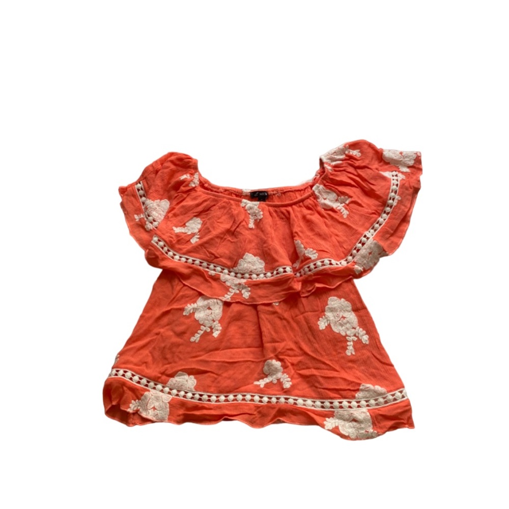 Peach Floral Top